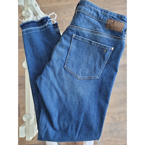 Mavi Denim - Mavi Gold Alissa 32/2 Ankle High Rise Super Skinny Stretch Denim Jeans Raw Hem
